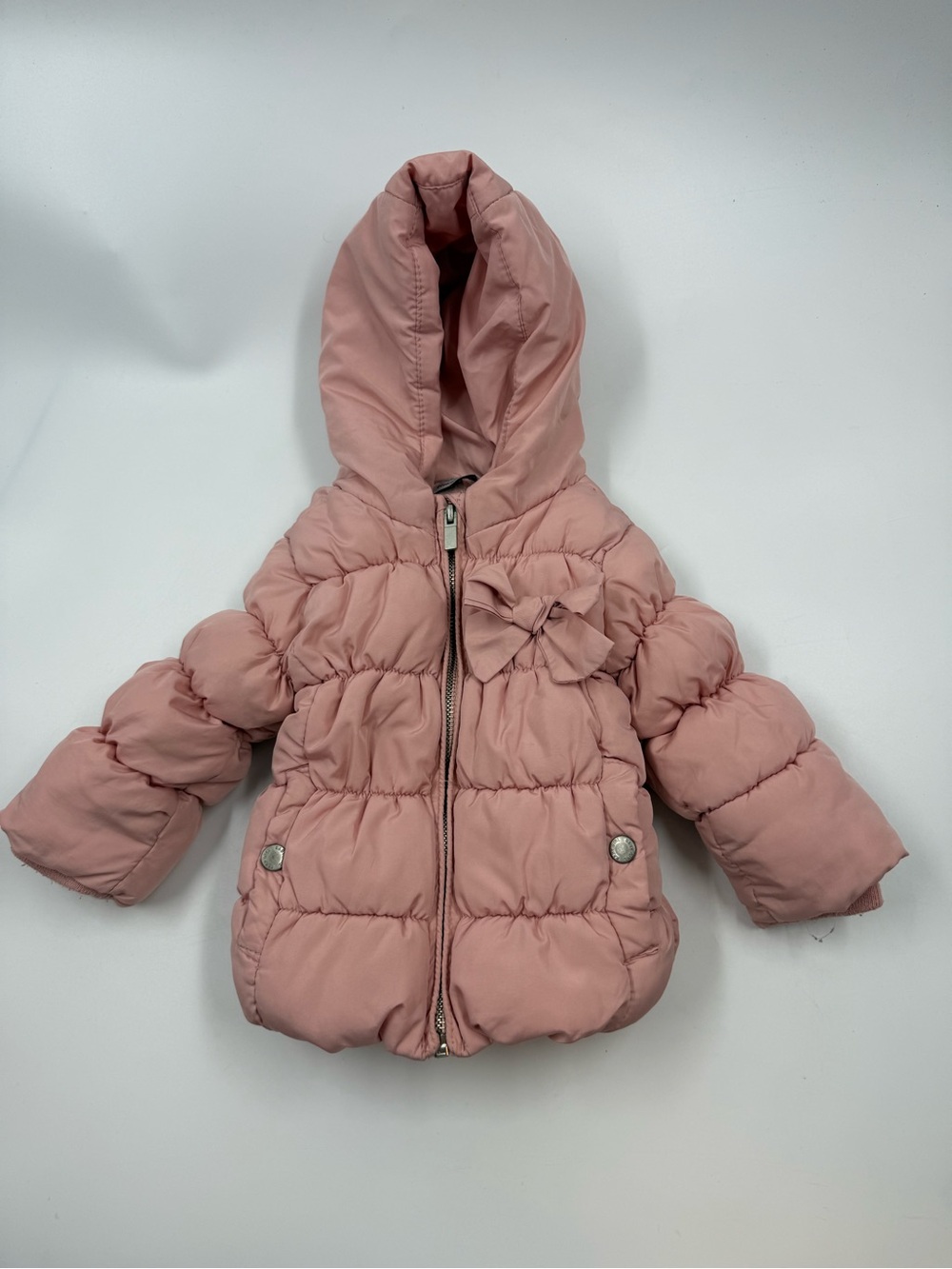 Zara Baby Girl Limited Edition Pink Puffer Coat Size 3-6 Month